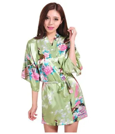 Sexy Bride Bridesmaid Wedding Dressing Robe Gray Lady - Bliss Berry