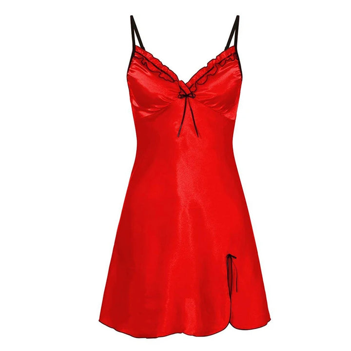 Sexy Sleepwear Women Lace Silk Satin Night Dress - Bliss Berry