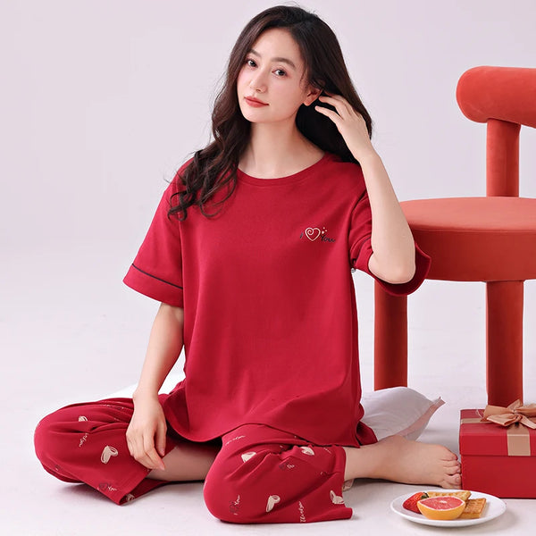 Newest Summer Casual Pajamas Set Women - Bliss Berry