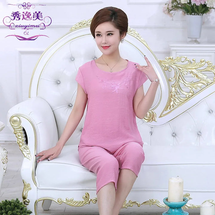 Pajama Pants Set Women's Clothing Homewear - Bliss Berry