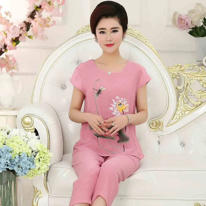 Pajama Pants Set Women's Clothing Homewear - Bliss Berry