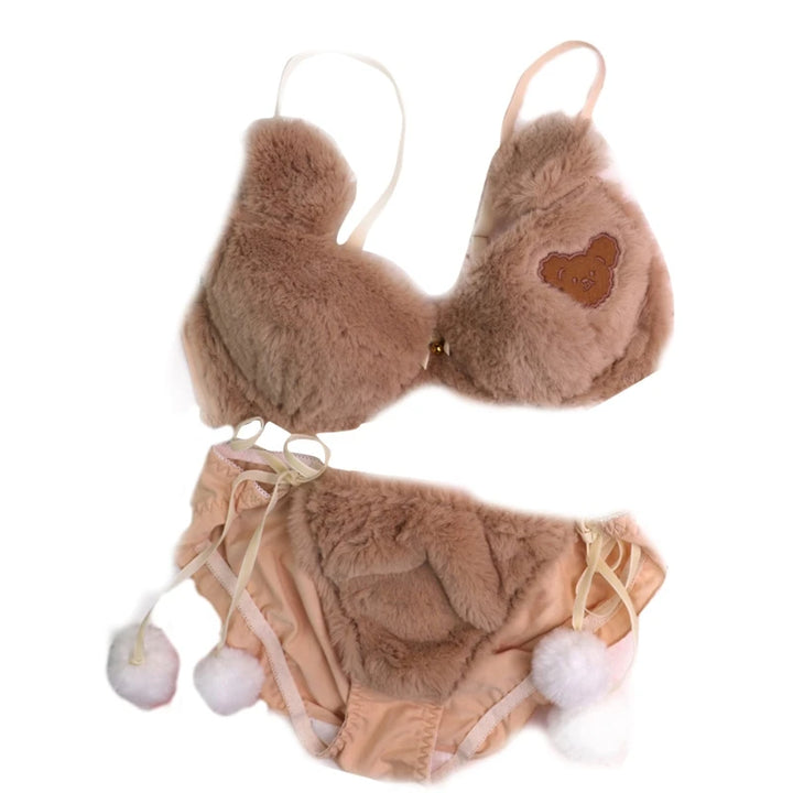 Womens Lolita Kawaii 2pcs Bra Panty Set Cute - Bliss Berry