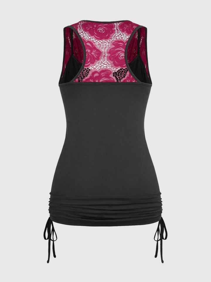 Women's Plus Size Two Piece Set Sleeveless - Bliss Berry