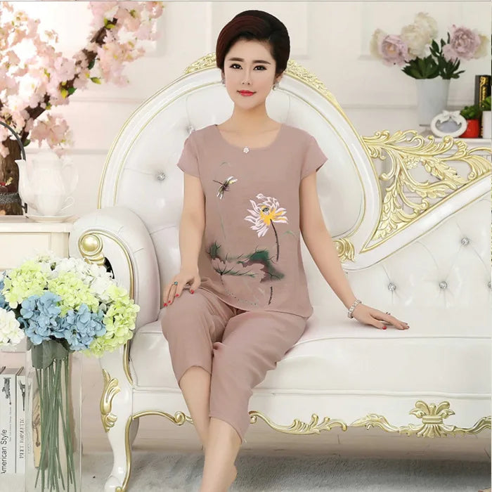 Pajama Pants Set Women's Clothing Homewear - Bliss Berry